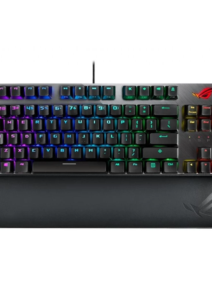Клавіатура ROG Strix Scope TKL Deluxe USB Cherry MX Red RGB Red Ukr (90MP00N5-BKRA00) Asus (208684057)
