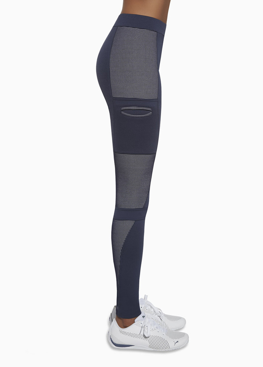 Комбинированные демисезонные женские спортивные леггинсы для фитнеса (7009) m m Bas Bleu