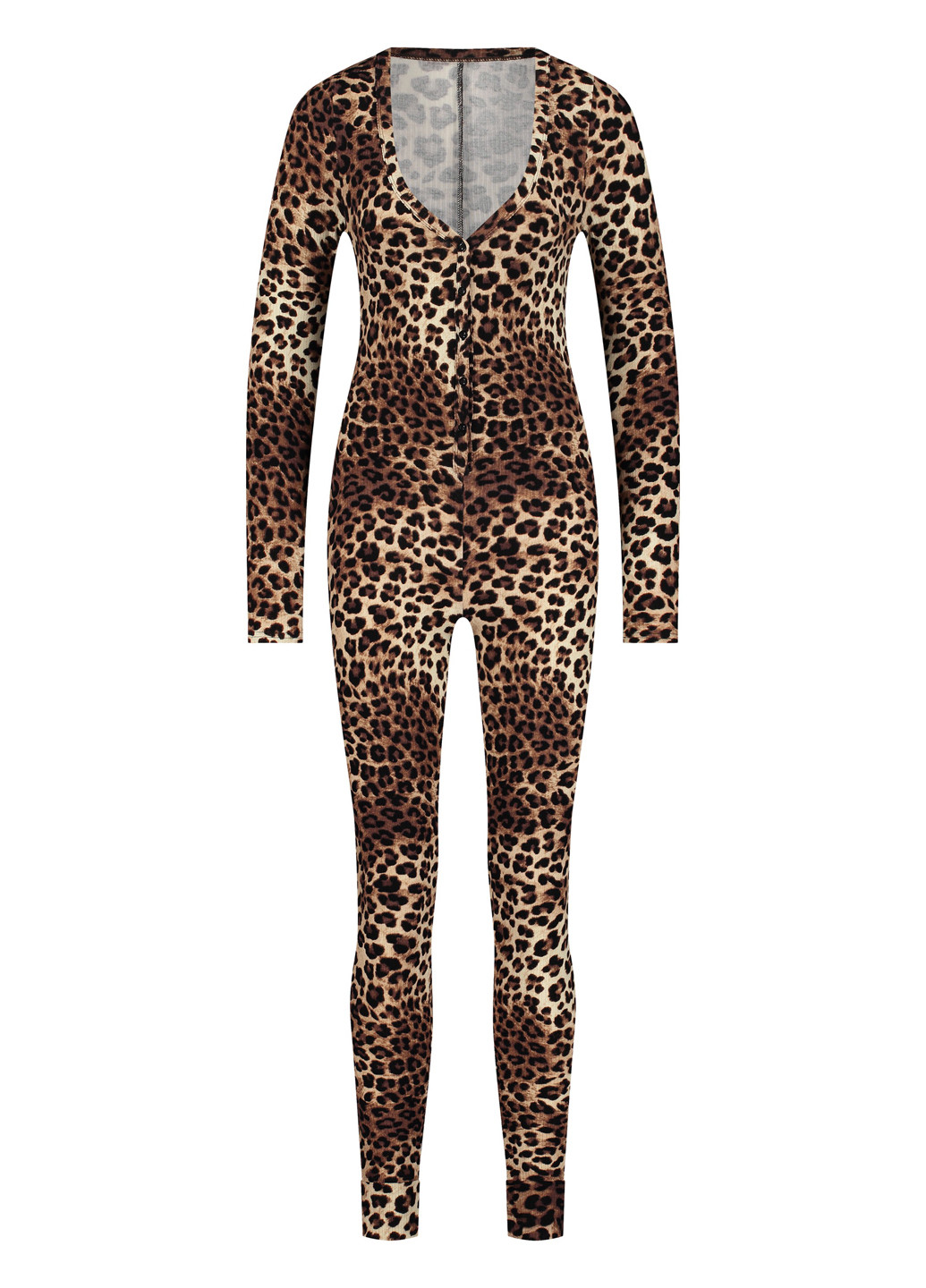 Комбінезон Hunkemoller леопардовий коричневий домашній поліестер