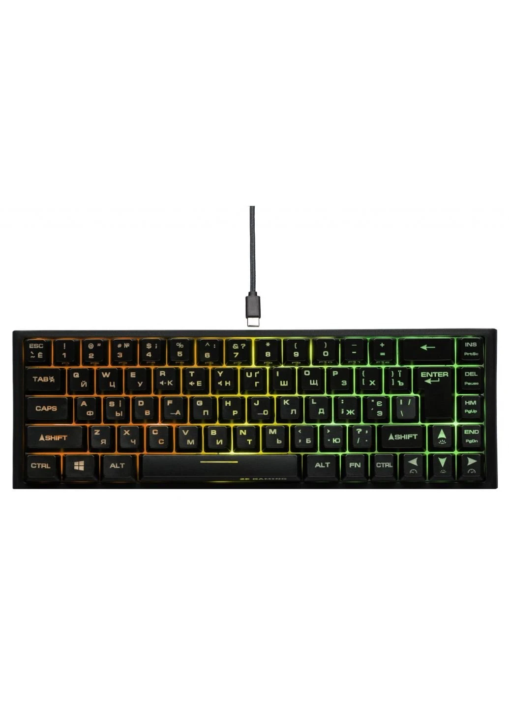 Клавиатура (-KG360UBK) 2E GAMING KG360 RGB 68key Wireless Black (253468309)