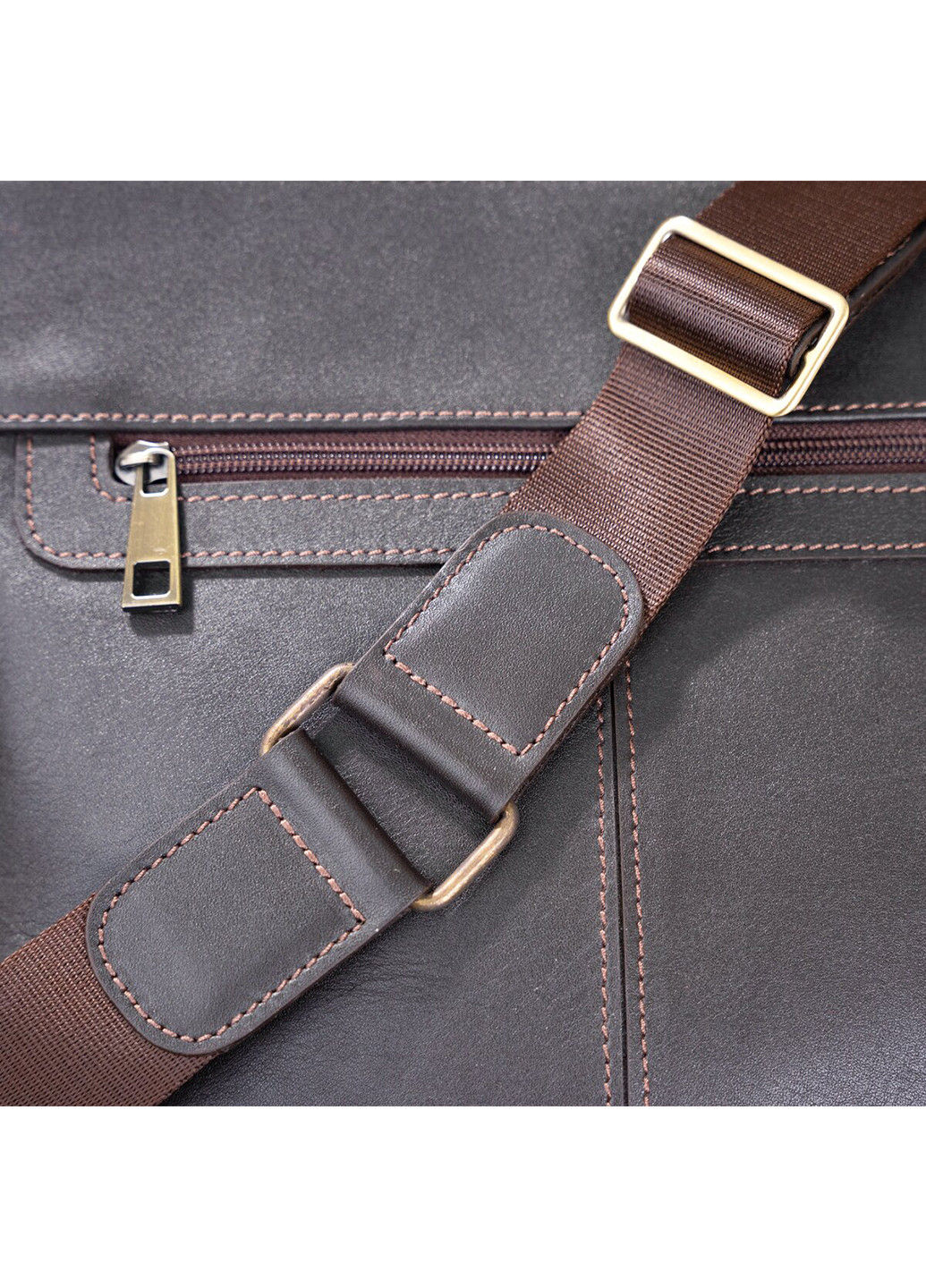 Мужская кожаная сумка 25,5х27,5х7 см Shvigel (252131844)