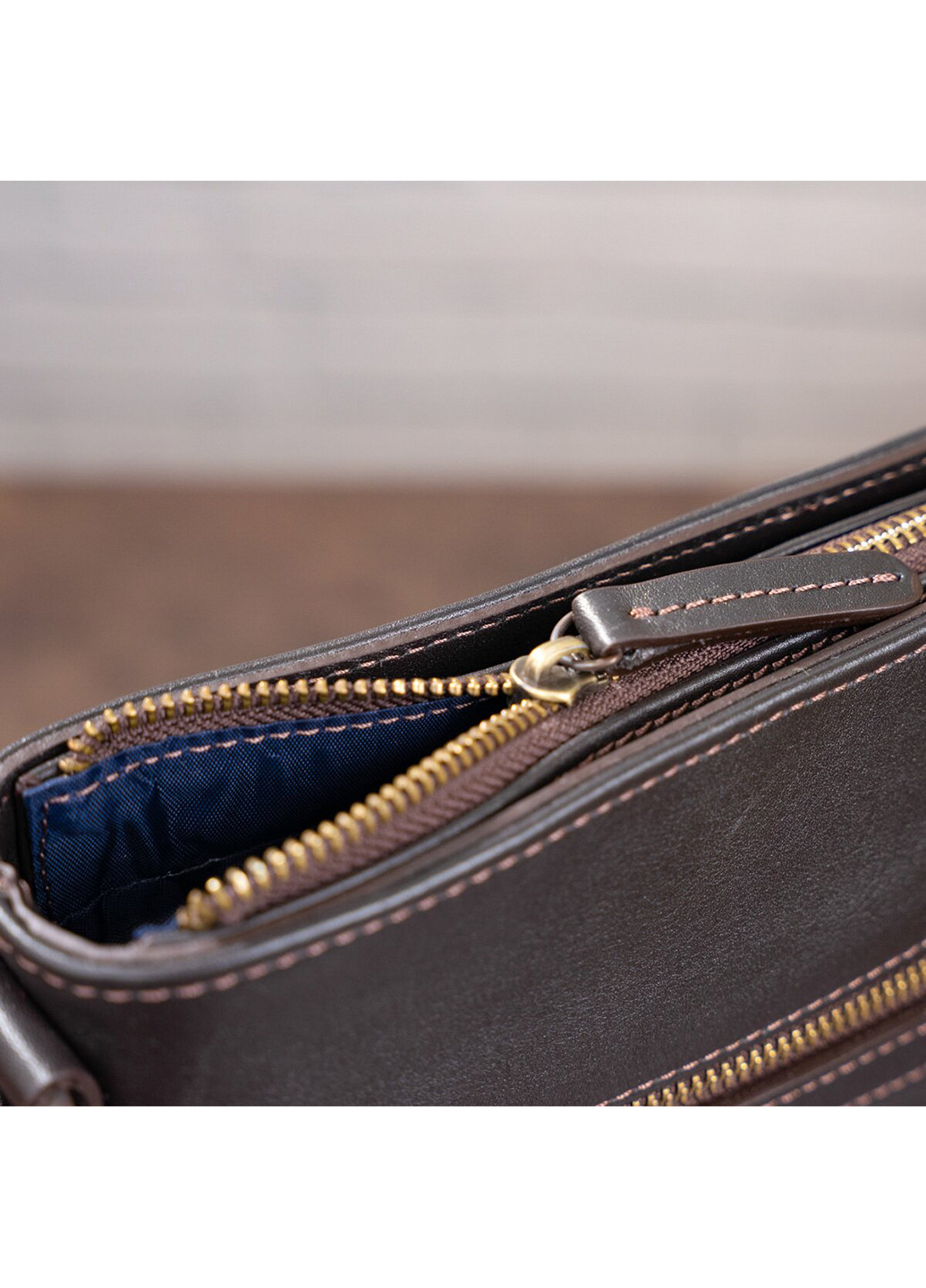 Мужская кожаная сумка 25,5х27,5х7 см Shvigel (252131844)