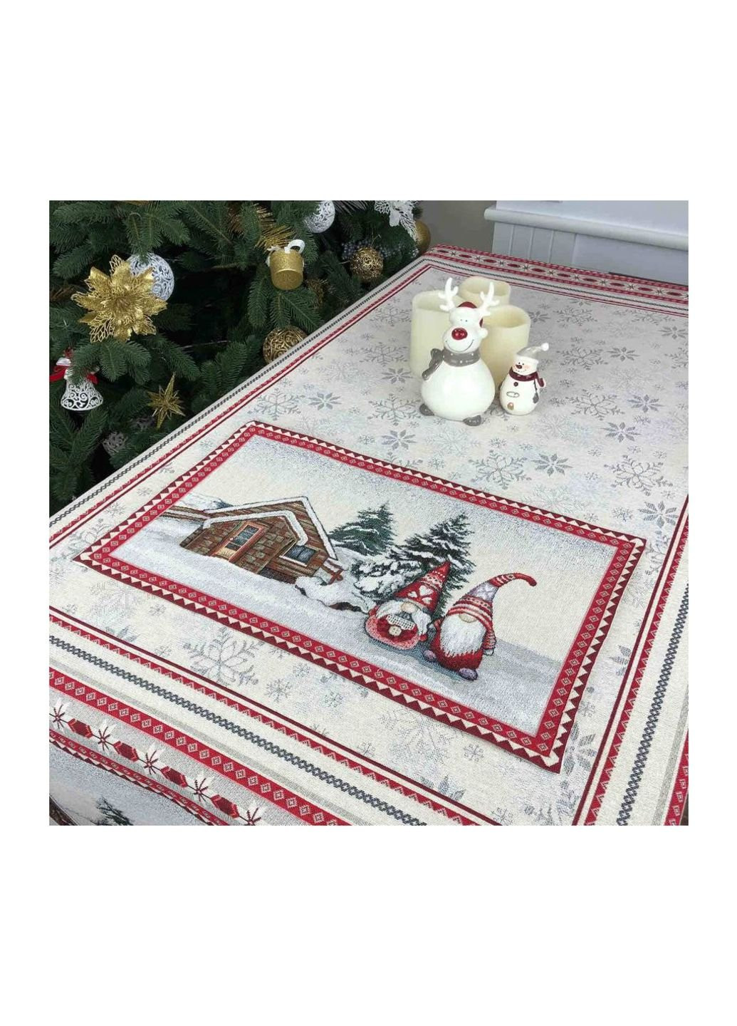 Салфетка на стол гобеленовая Snowfall 30х50 см (23406) Прованс (254076180)