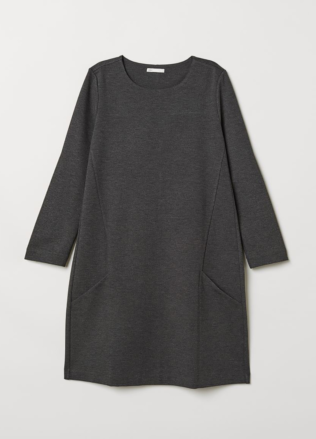 Темно-сіра кежуал сукня а-силует H&M меланжева