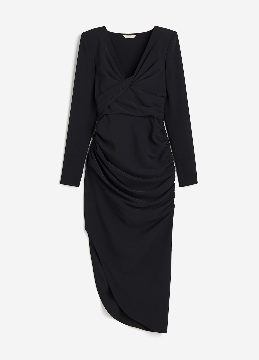 Черное кэжуал платье H&M однотонное