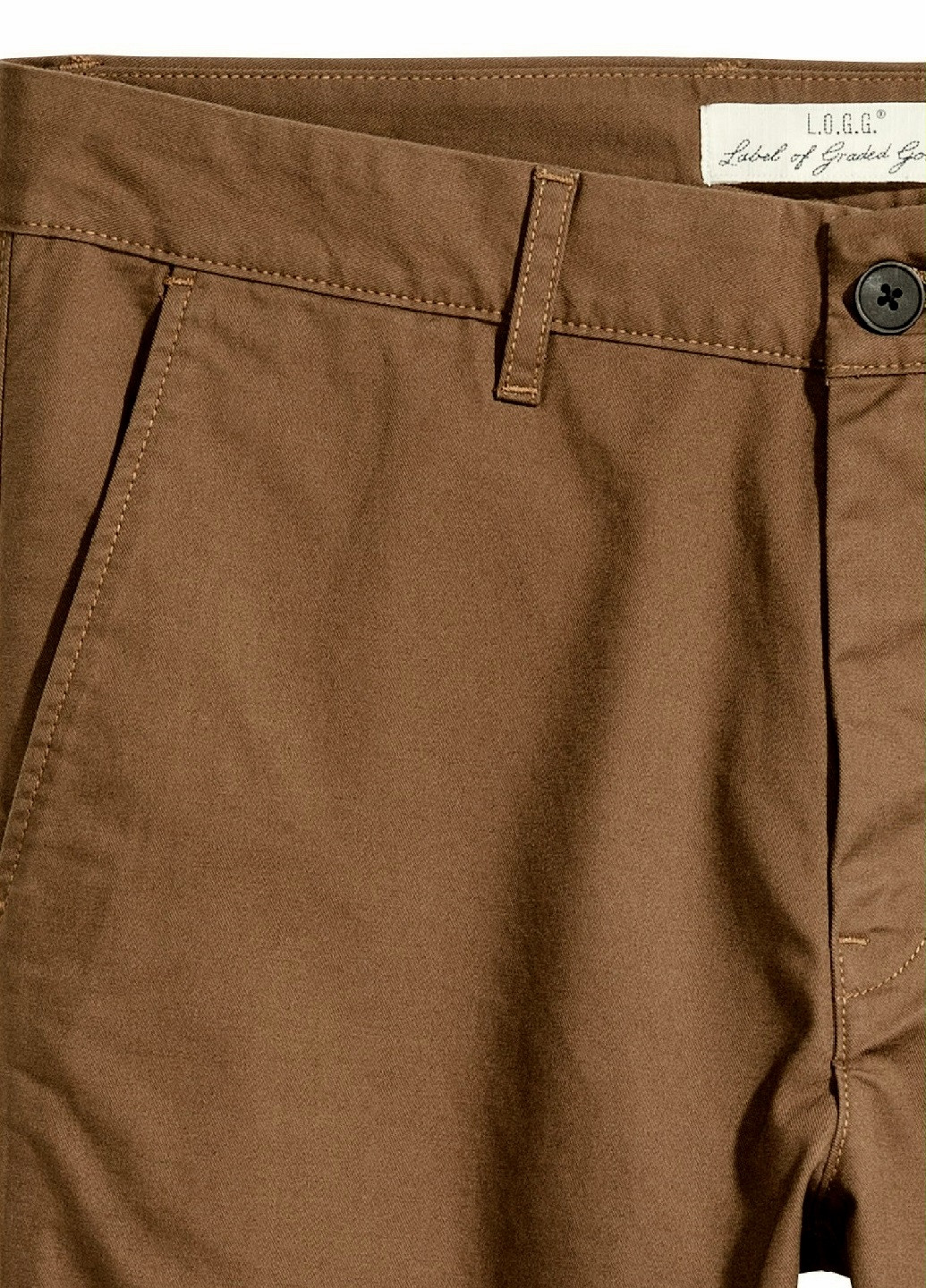 Оливковые кэжуал демисезонные чиносы брюки H&M