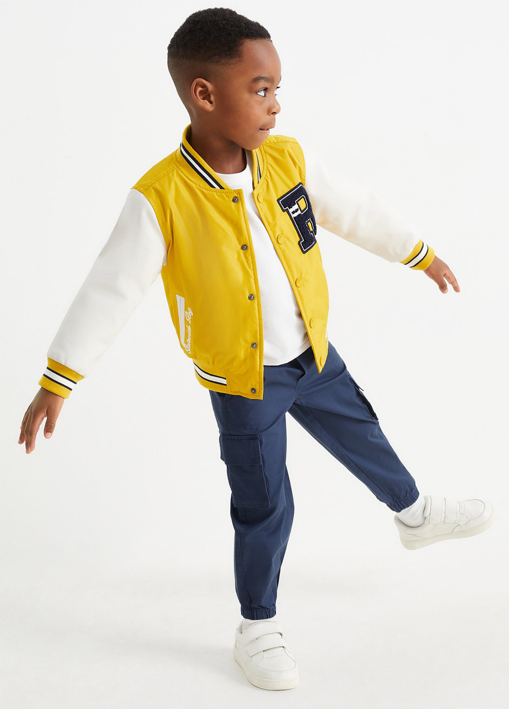 Синие кэжуал демисезонные карго брюки C&A