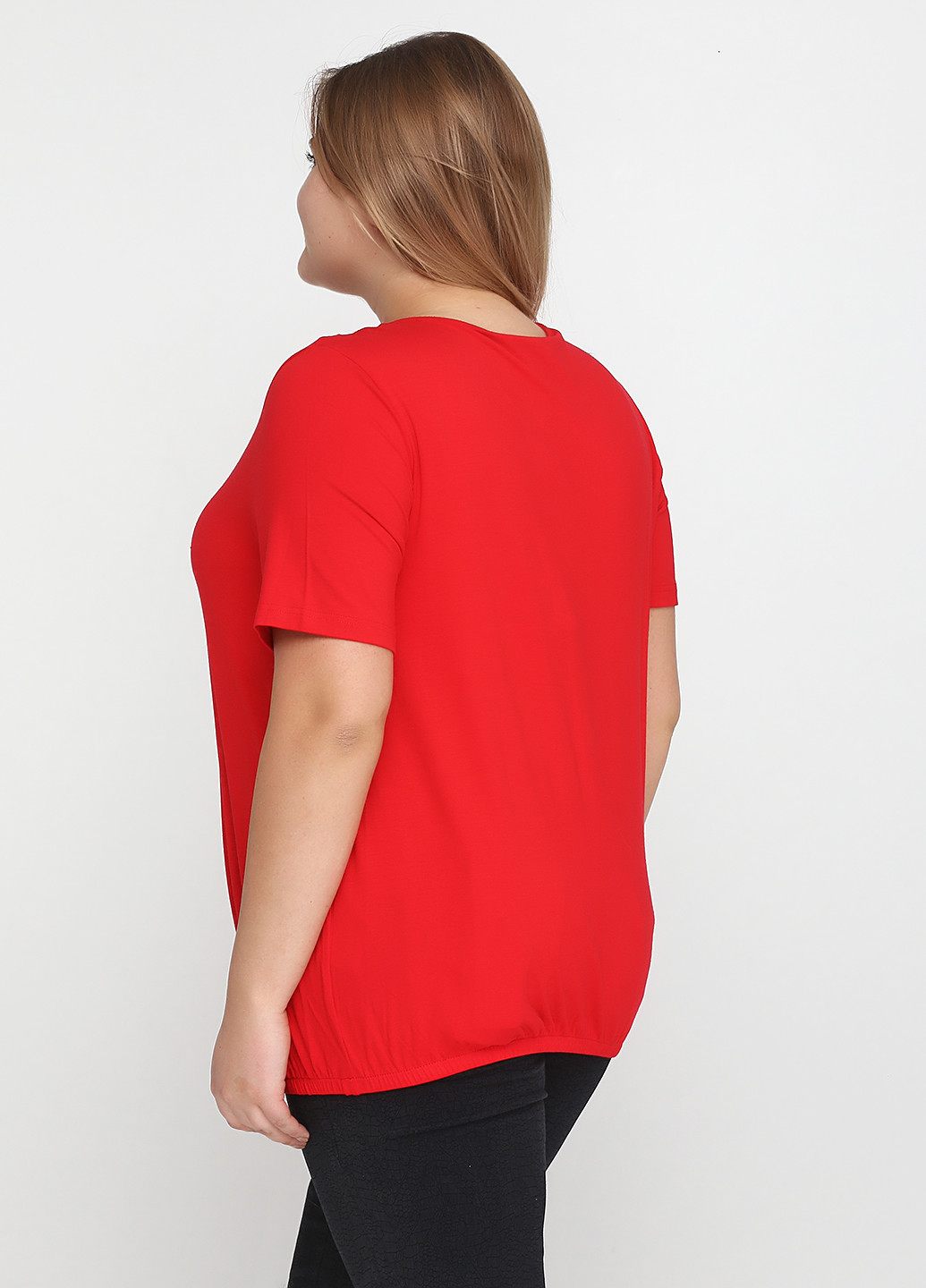 Красная летняя блуза Brandtex Collection