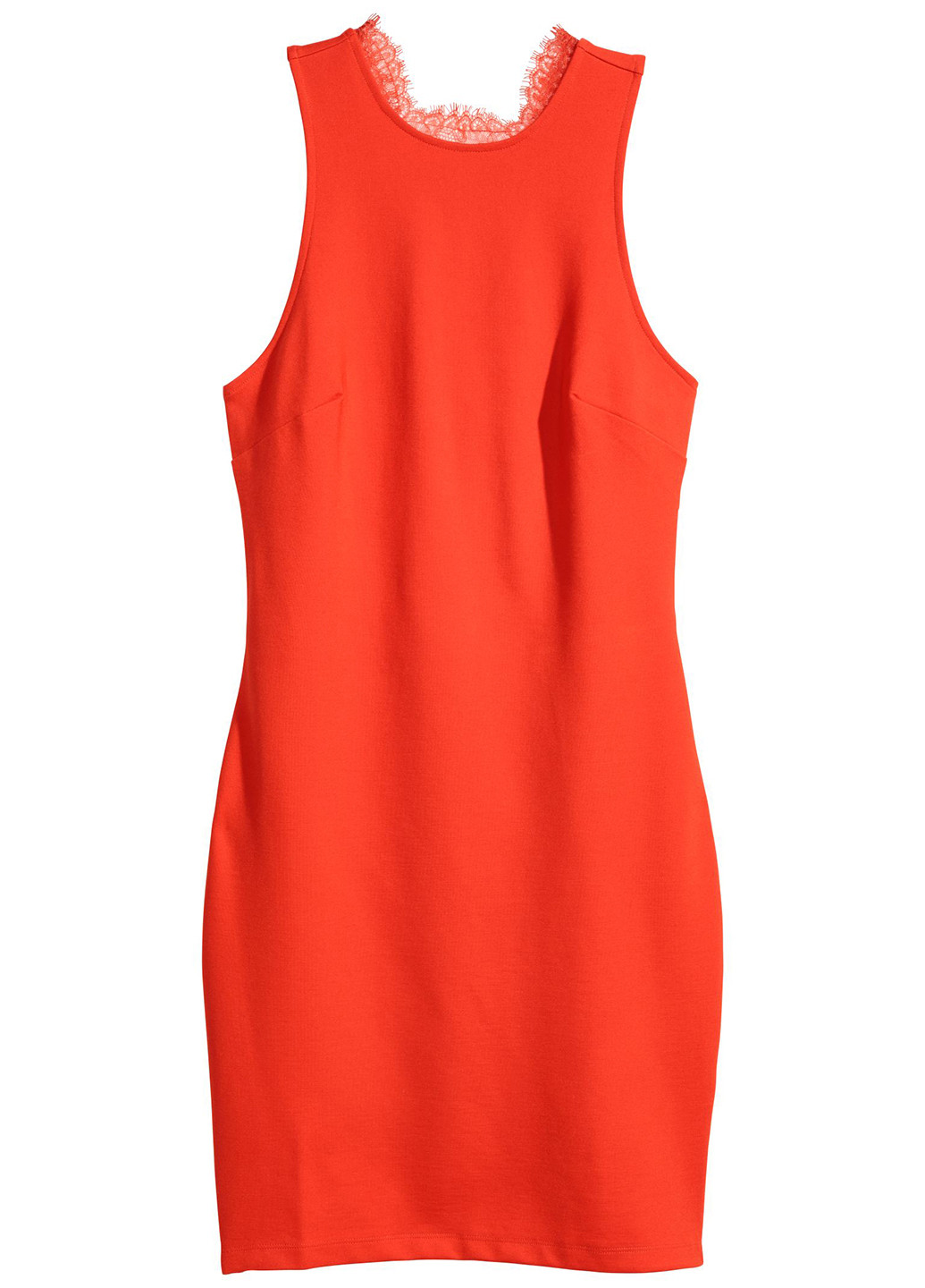 Червона кежуал сукня, сукня футляр H&M однотонна