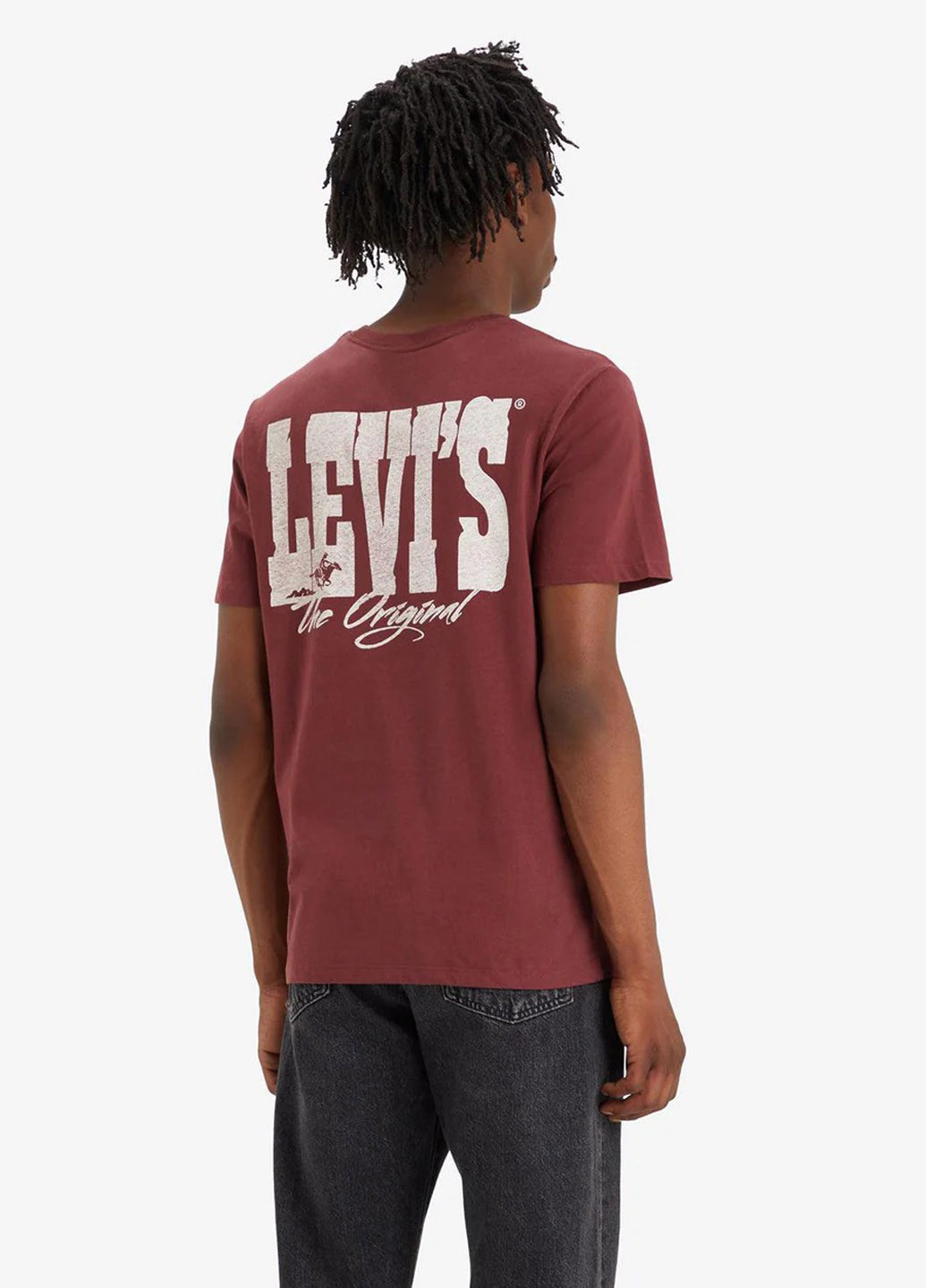 Бордовая футболка Levi's