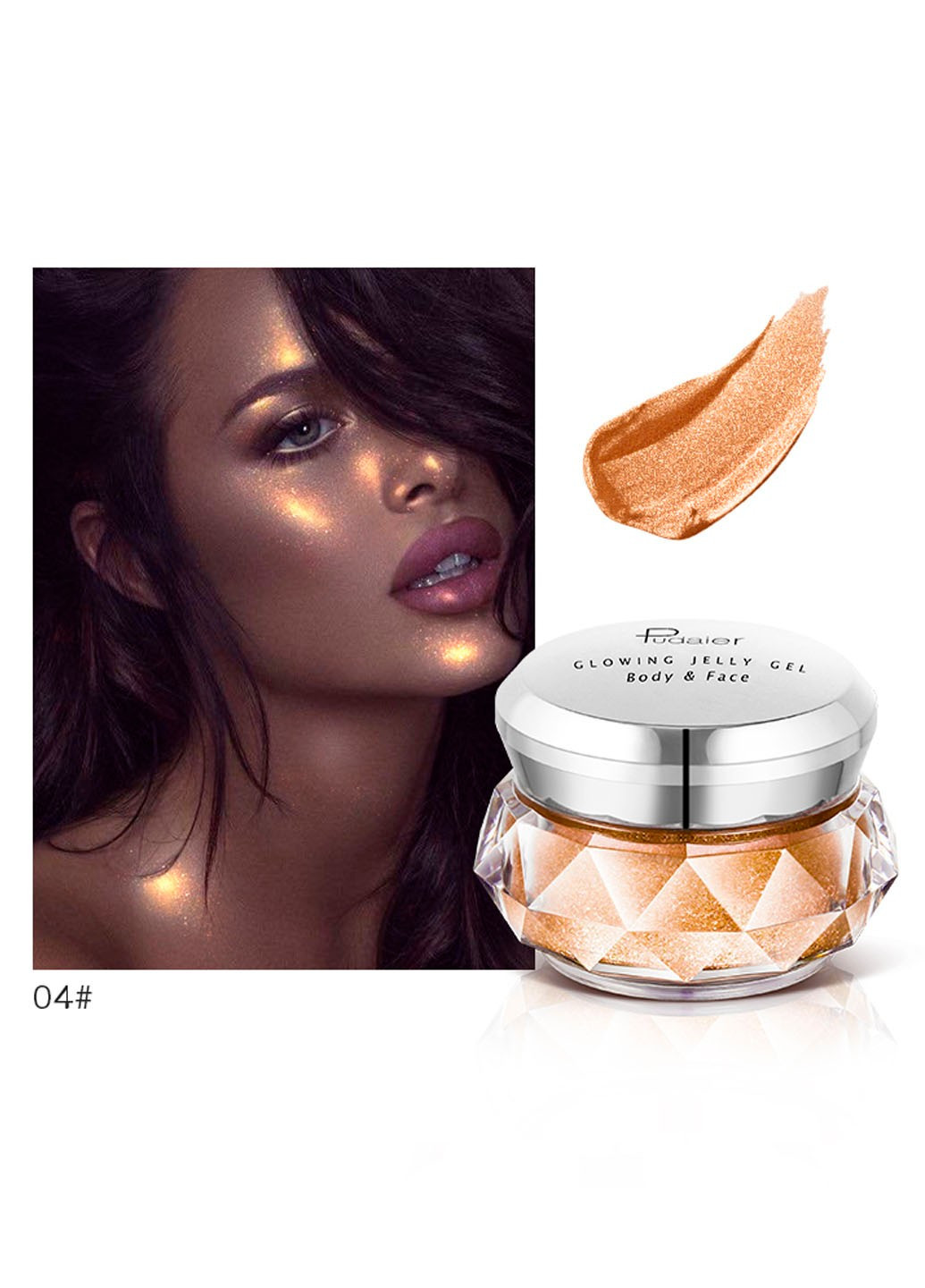 Тіні-хайлайтер кремові Jelly Highlighter Eyeshadow Pudaier (254474494)