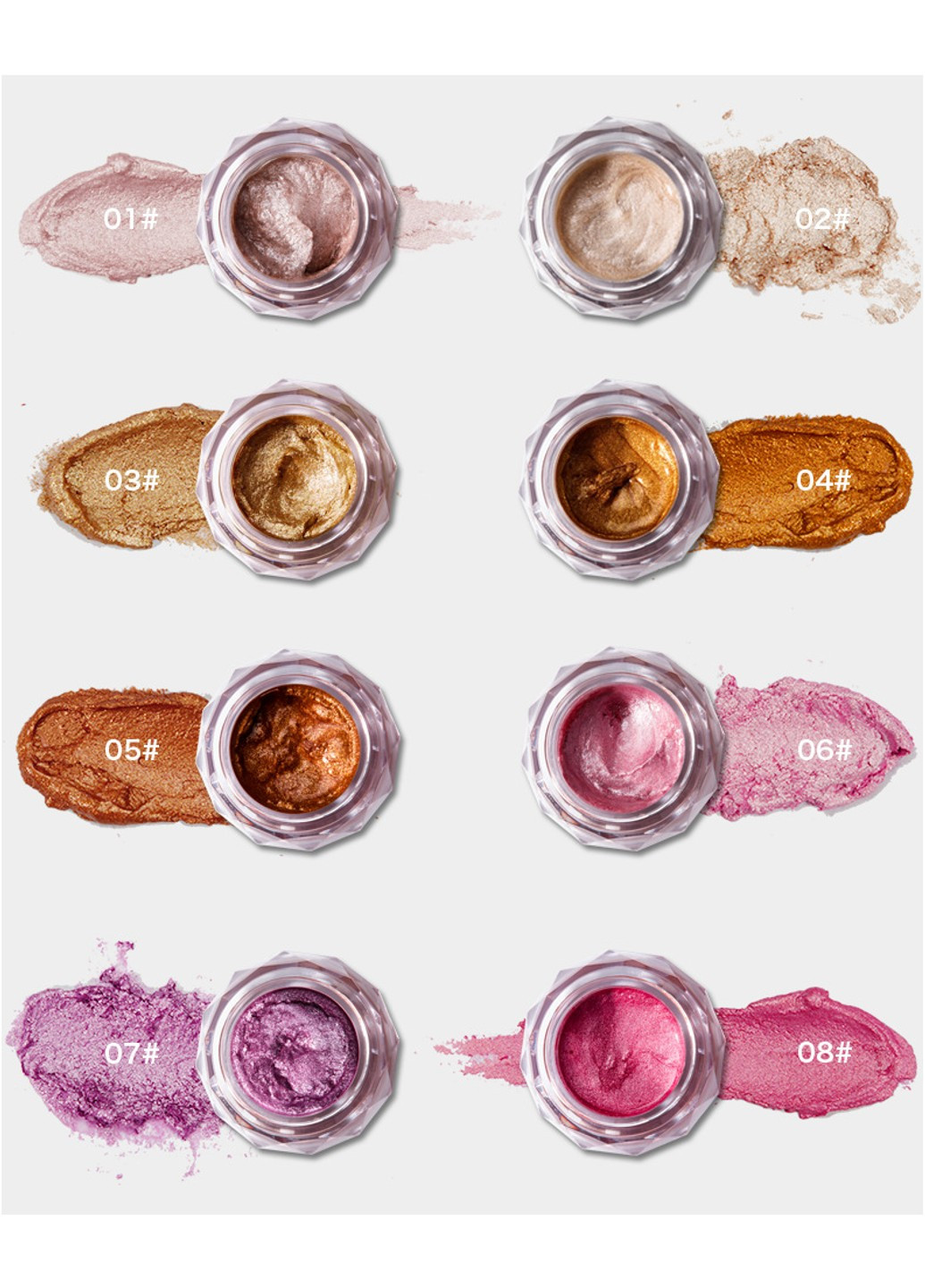 Тіні-хайлайтер кремові Jelly Highlighter Eyeshadow Pudaier (254474494)