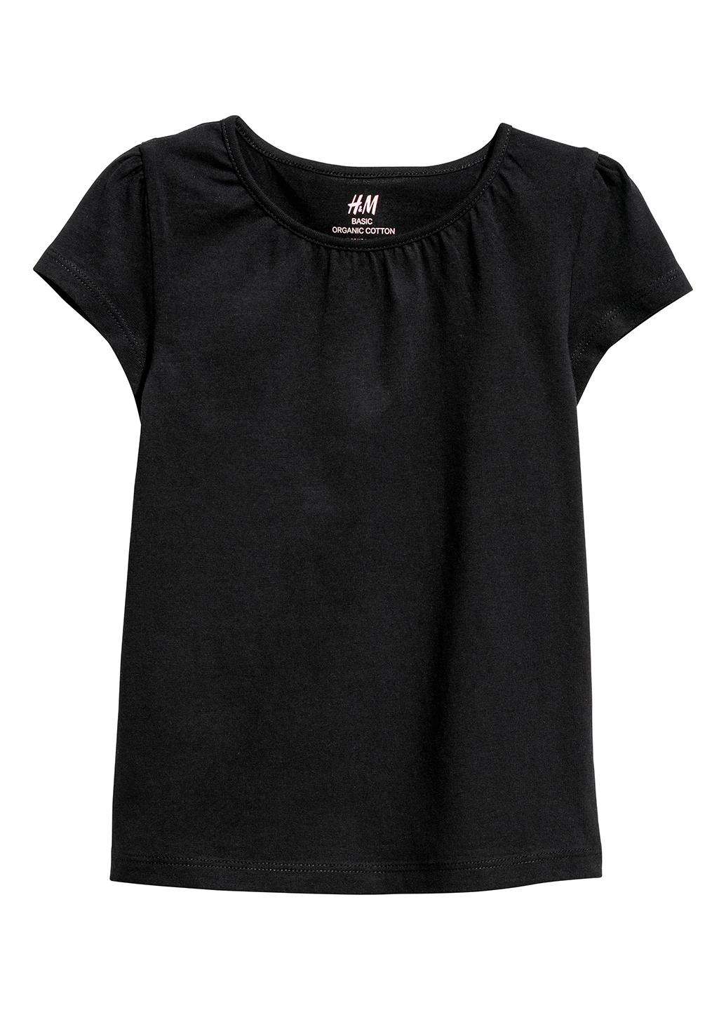 Черная летняя футболка H&M