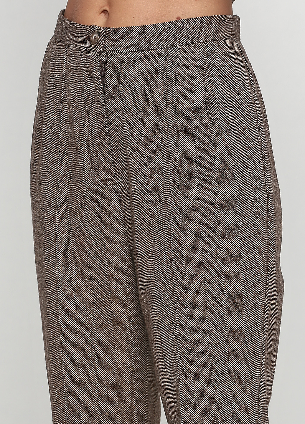 Костюм (жакет, брюки) Kristina Mamedova брючный геометрический коричневый кэжуал