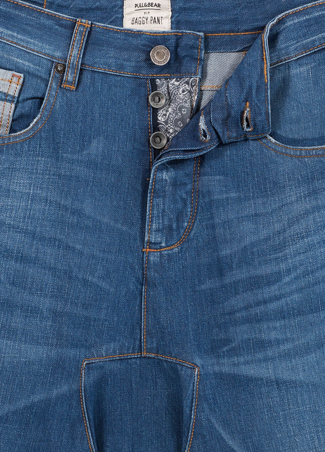 Синие демисезонные укороченные, афгани джинсы Pull & Bear