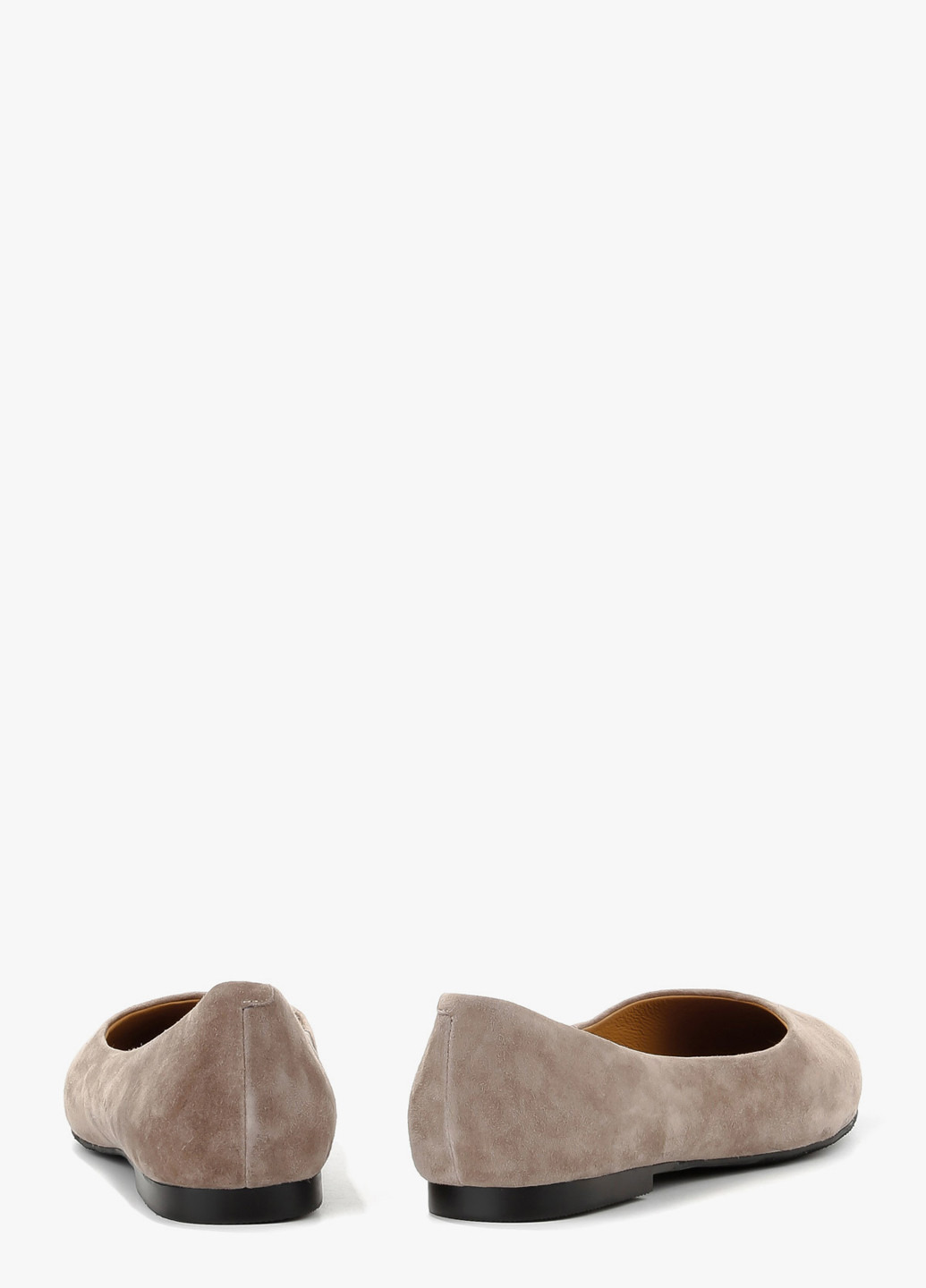 Женские балетки Le'BERDES | серые однотонные без декора натуральная замша (322646208)