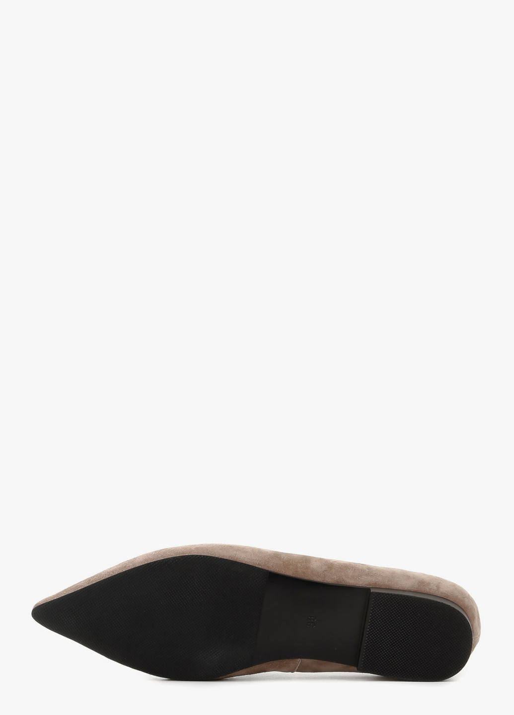 Женские балетки Le'BERDES | серые однотонные без декора натуральная замша (322646208)