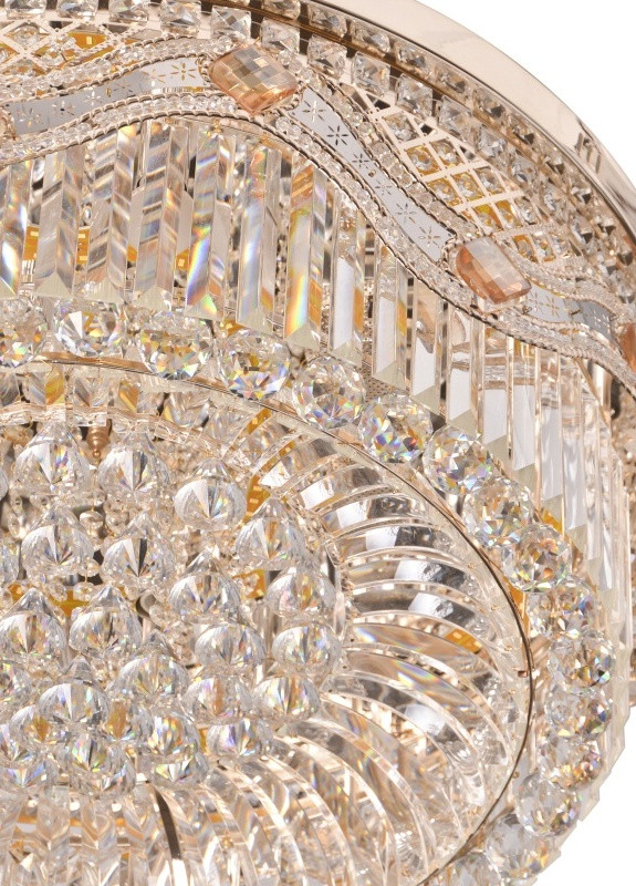 Люстра стельова торт з підсвічуванням велика BCL-633C/7 E14 + LED Brille (253886305)