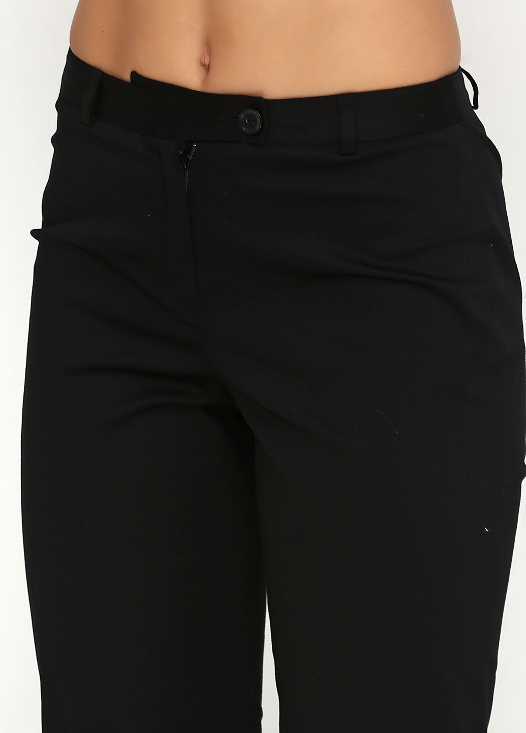 Черные кэжуал демисезонные прямые брюки Covington