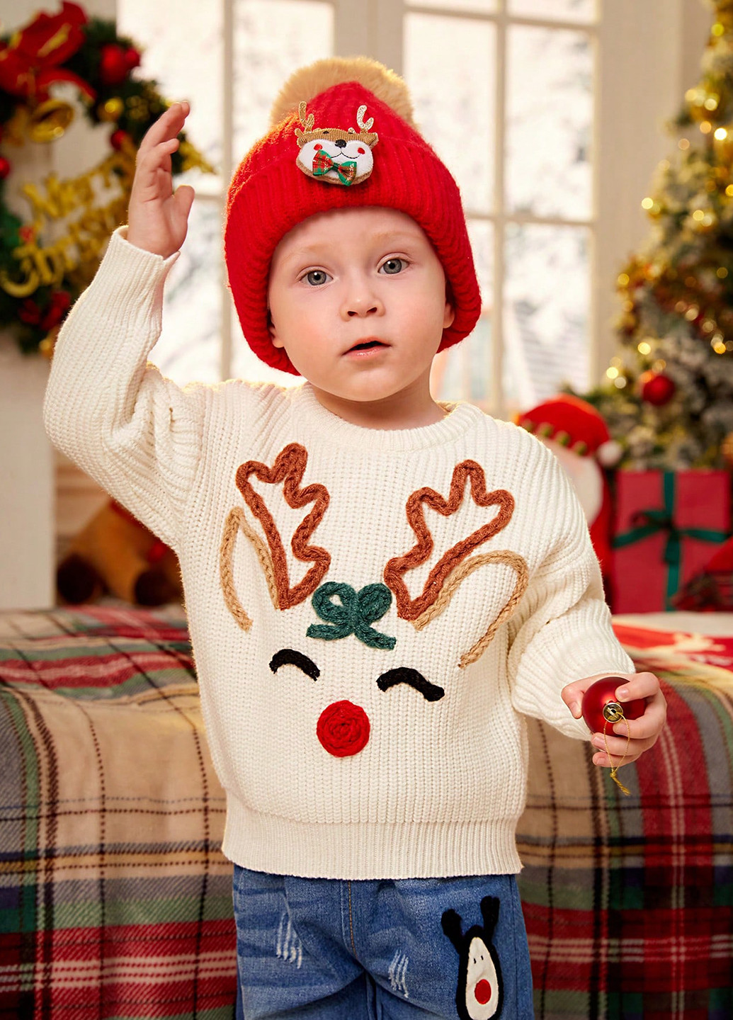 Бежевый зимний джемпер джемпер SHEIN