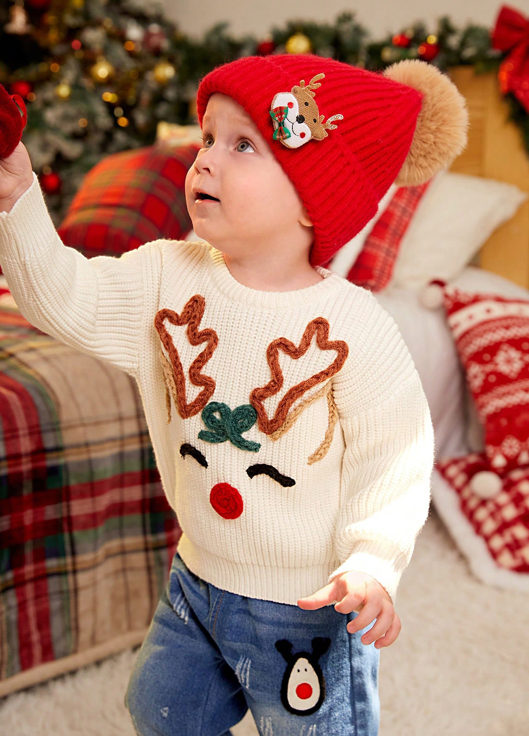 Бежевый зимний джемпер джемпер SHEIN