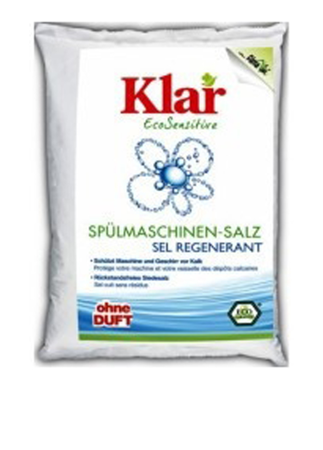 Соль для посудомоечных машин, 2 кг Klar (138200344)
