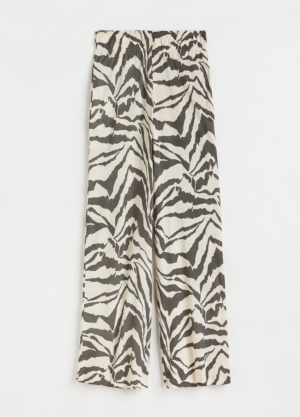 Комбинированные кэжуал летние прямые брюки H&M