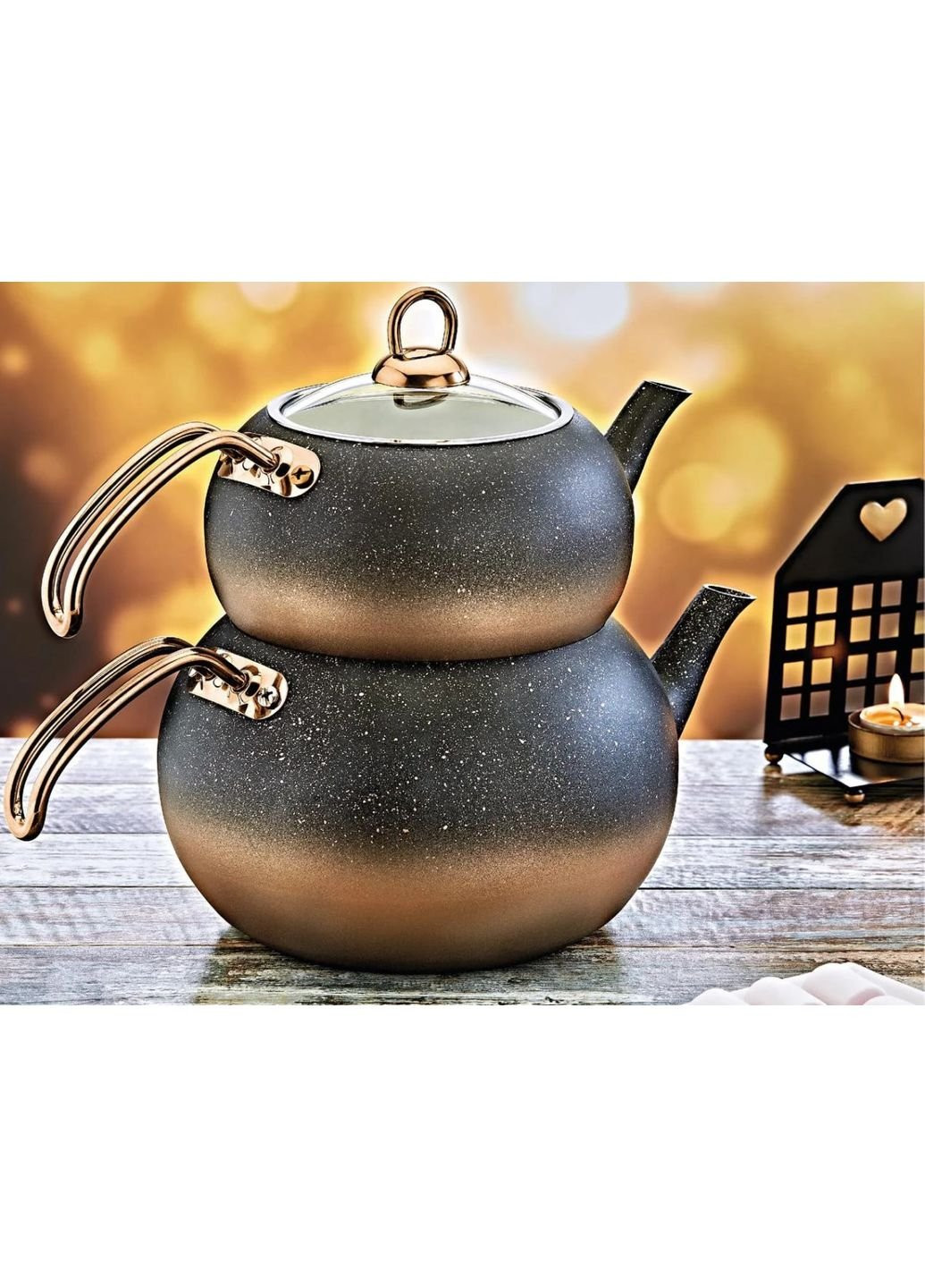 Набор чайников 8210-L-Gold 2 шт золотистый OMS (253543495)