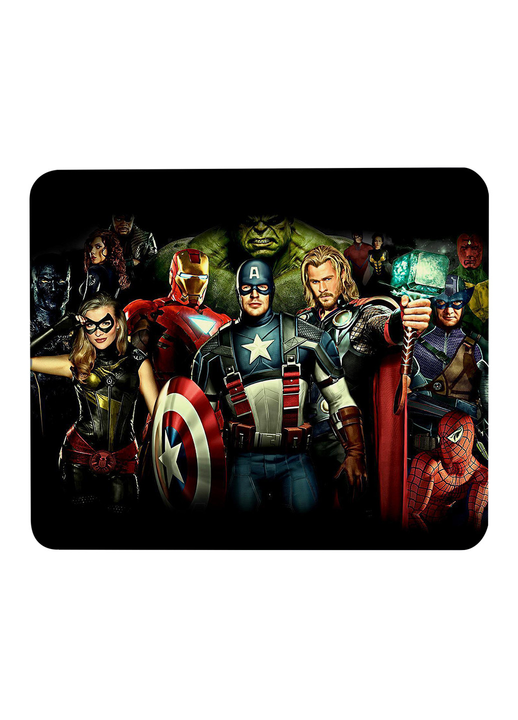 Килимок для мишки Месники (Avengers) (25108-1380) 29х21 см MobiPrint (224437303)
