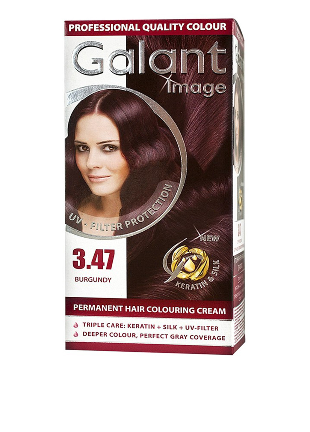 3.47, крем-фарба для волосся стійка (бургундський), 115 мл Galant (75100333)