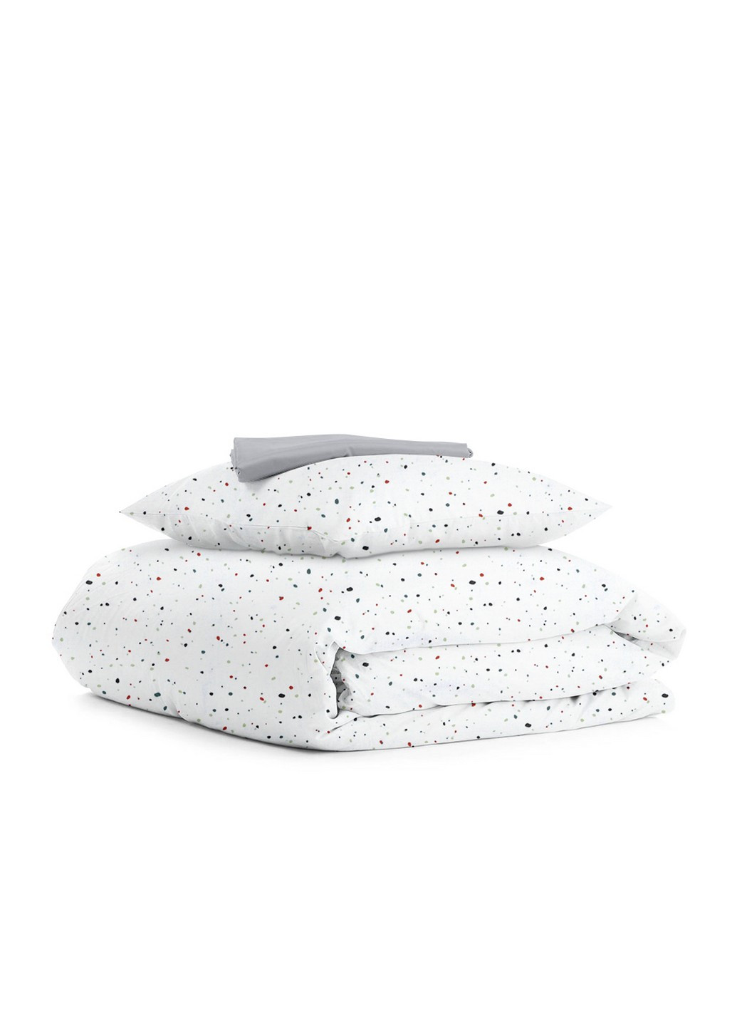Комплект дитячої постільної білизни на резинці Dots Color Grey 110х140 см (4822052082072) Cosas (252029538)
