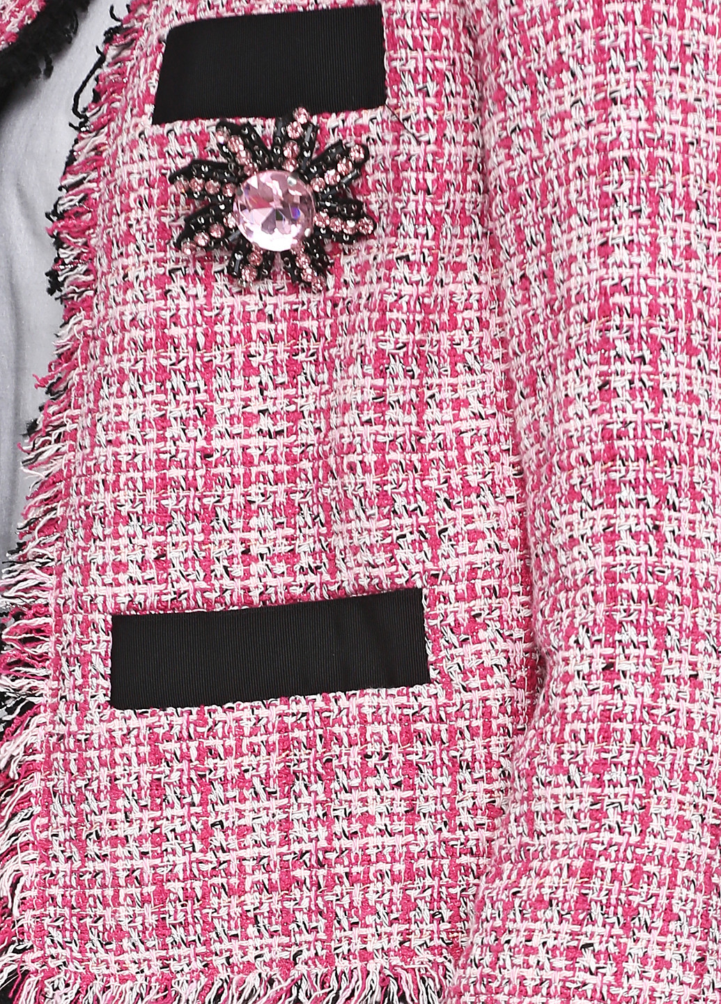 Розовый женский жакет Pinko с абстрактным узором - демисезонный