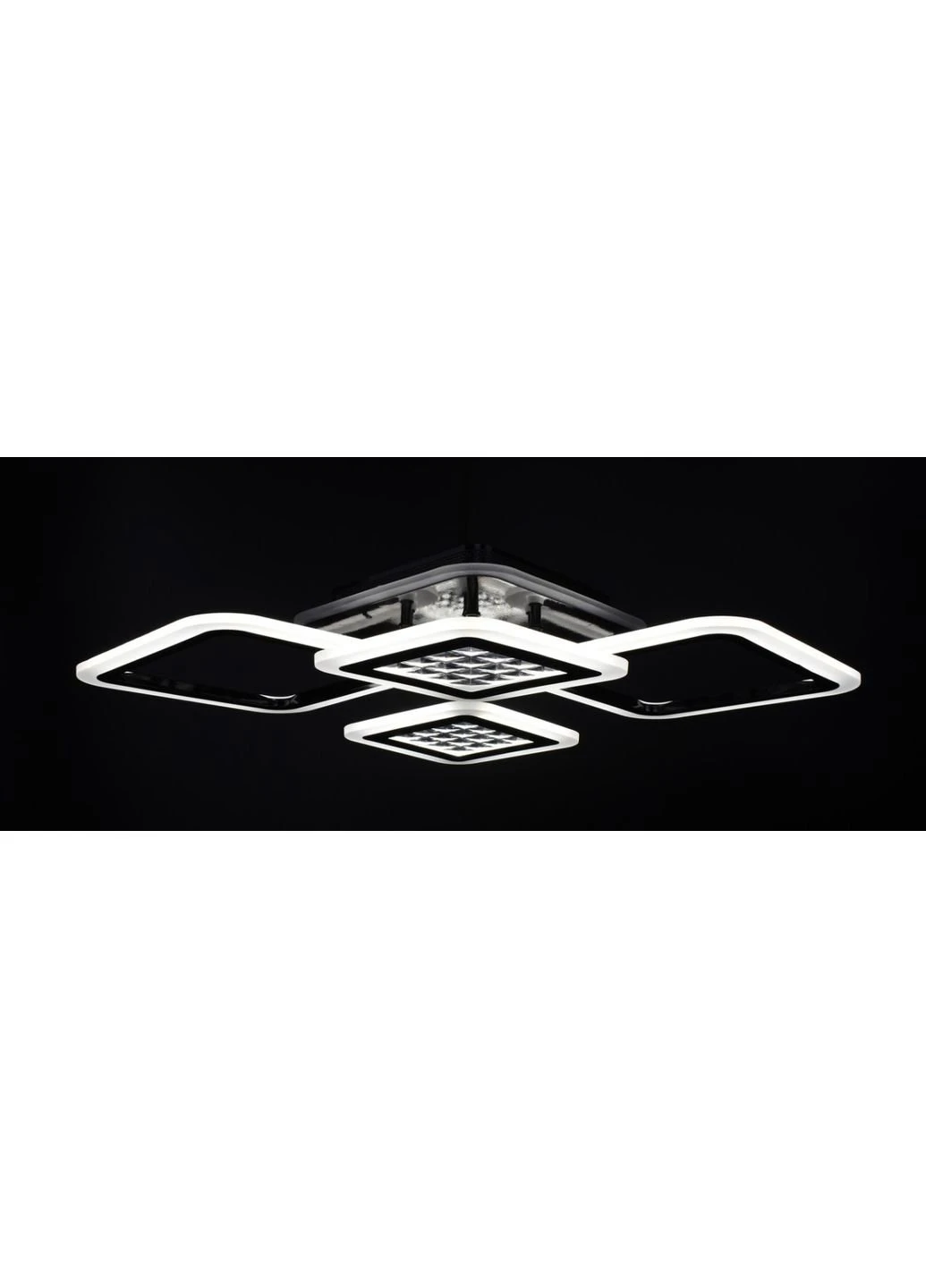 Люстра потолочная LED с пультом A2723/2+2-RGB-bk Черный 11х51х71 см. Sunnysky (253627064)