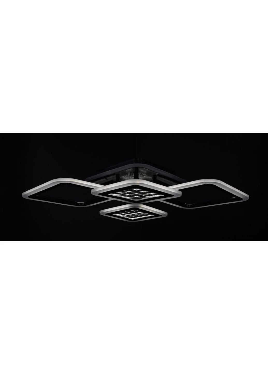 Люстра потолочная LED с пультом A2723/2+2-RGB-bk Черный 11х51х71 см. Sunnysky (253627064)