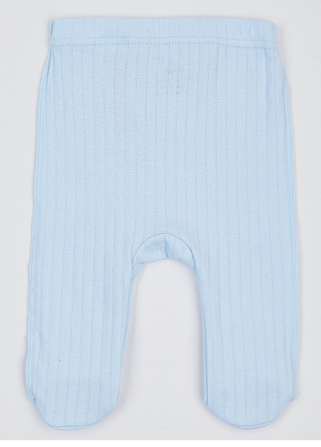 Блакитний демісезонний комплект (шапка, боді, повзунки) KRAKO