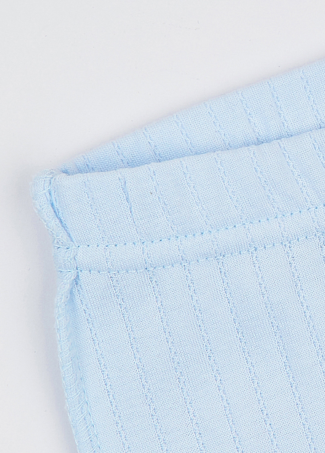 Блакитний демісезонний комплект (шапка, боді, повзунки) KRAKO