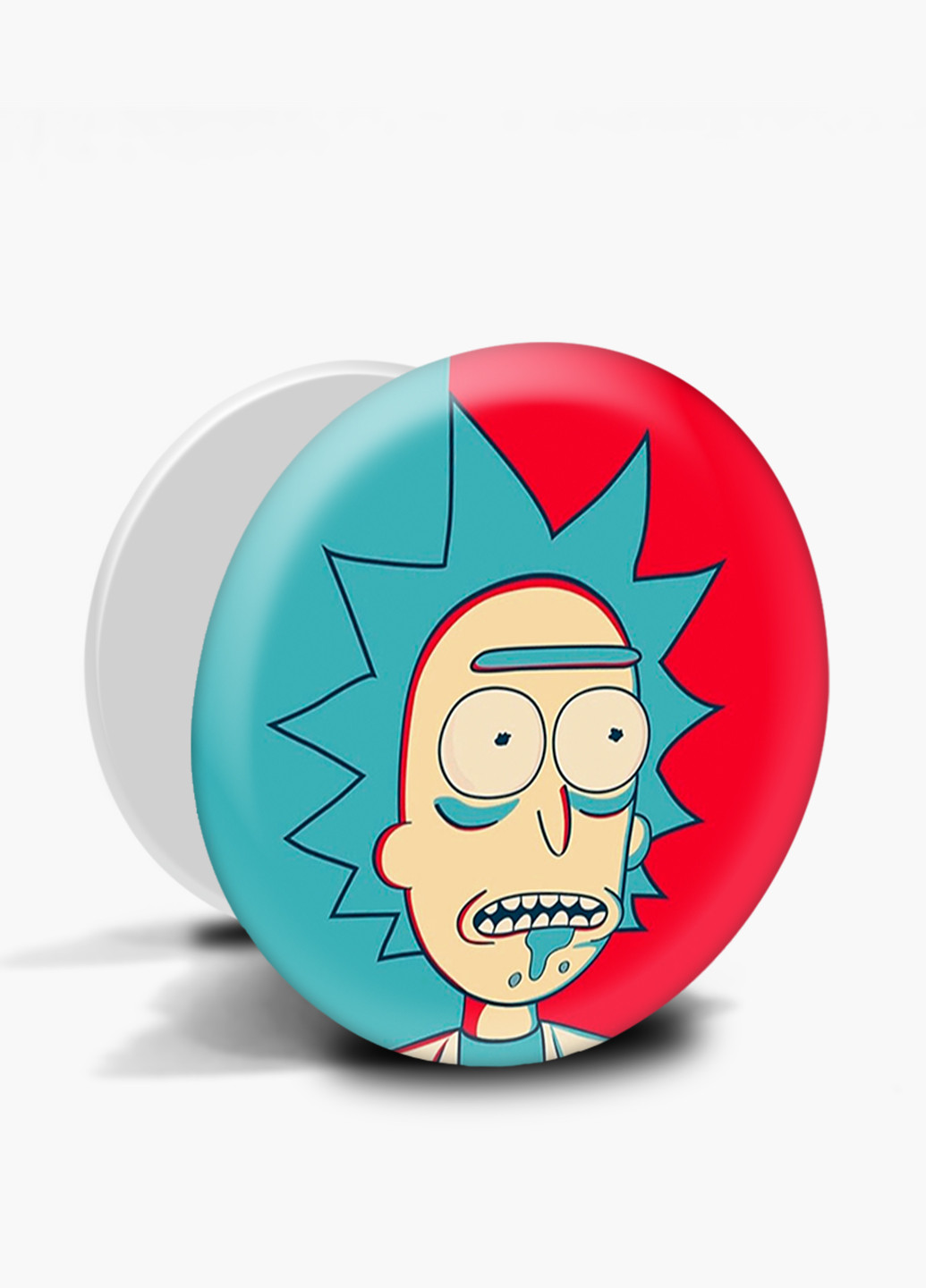 Попсокет (Popsockets) держатель для смартфона Рик и Морти (Rick and Morty) (8754-2689) Черный MobiPrint (221548572)