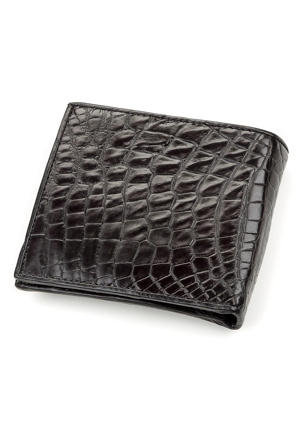 Чоловічий шкіряний гаманець 11,5х 9,5 см Crocodile leather (252128373)