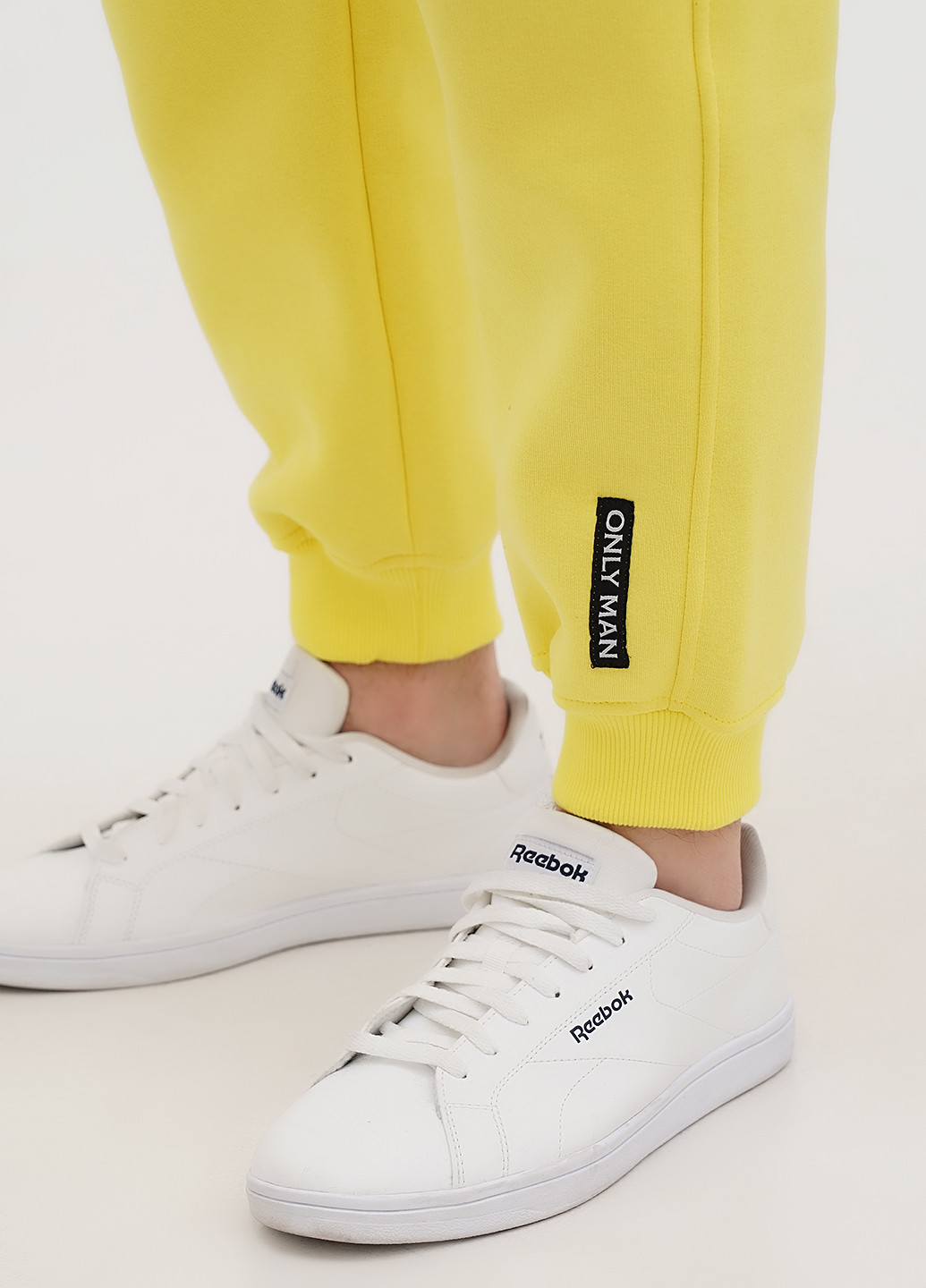 Желтые кэжуал, спортивные демисезонные джоггеры брюки Only Man