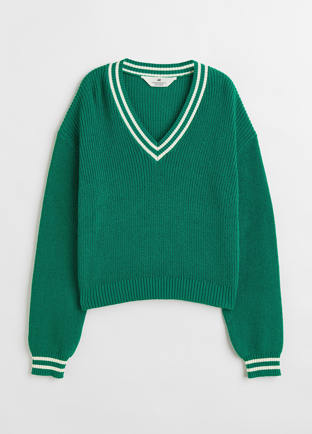 Зеленый демисезонный пуловер пуловер H&M