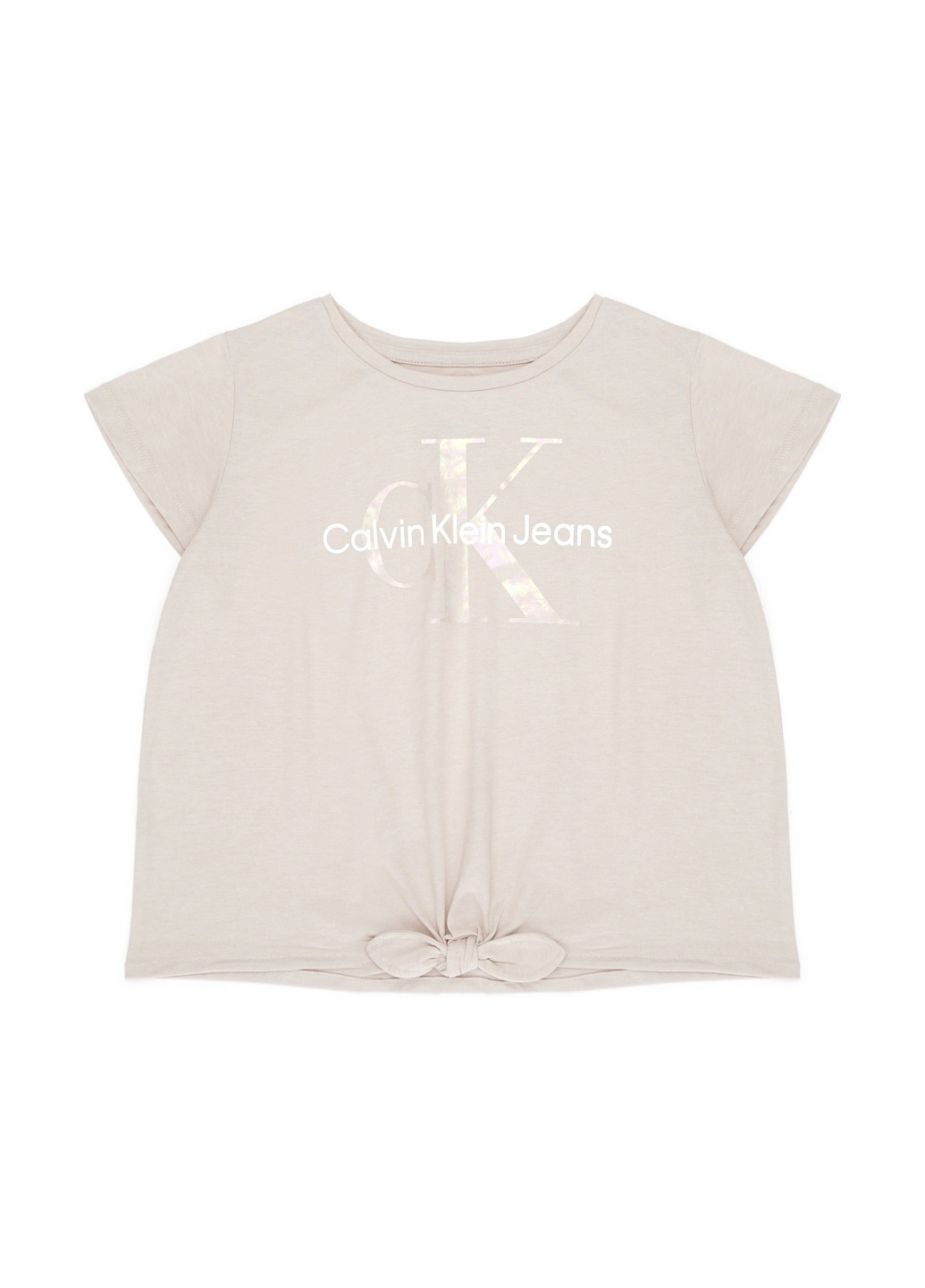 Бежева літня футболка Calvin Klein