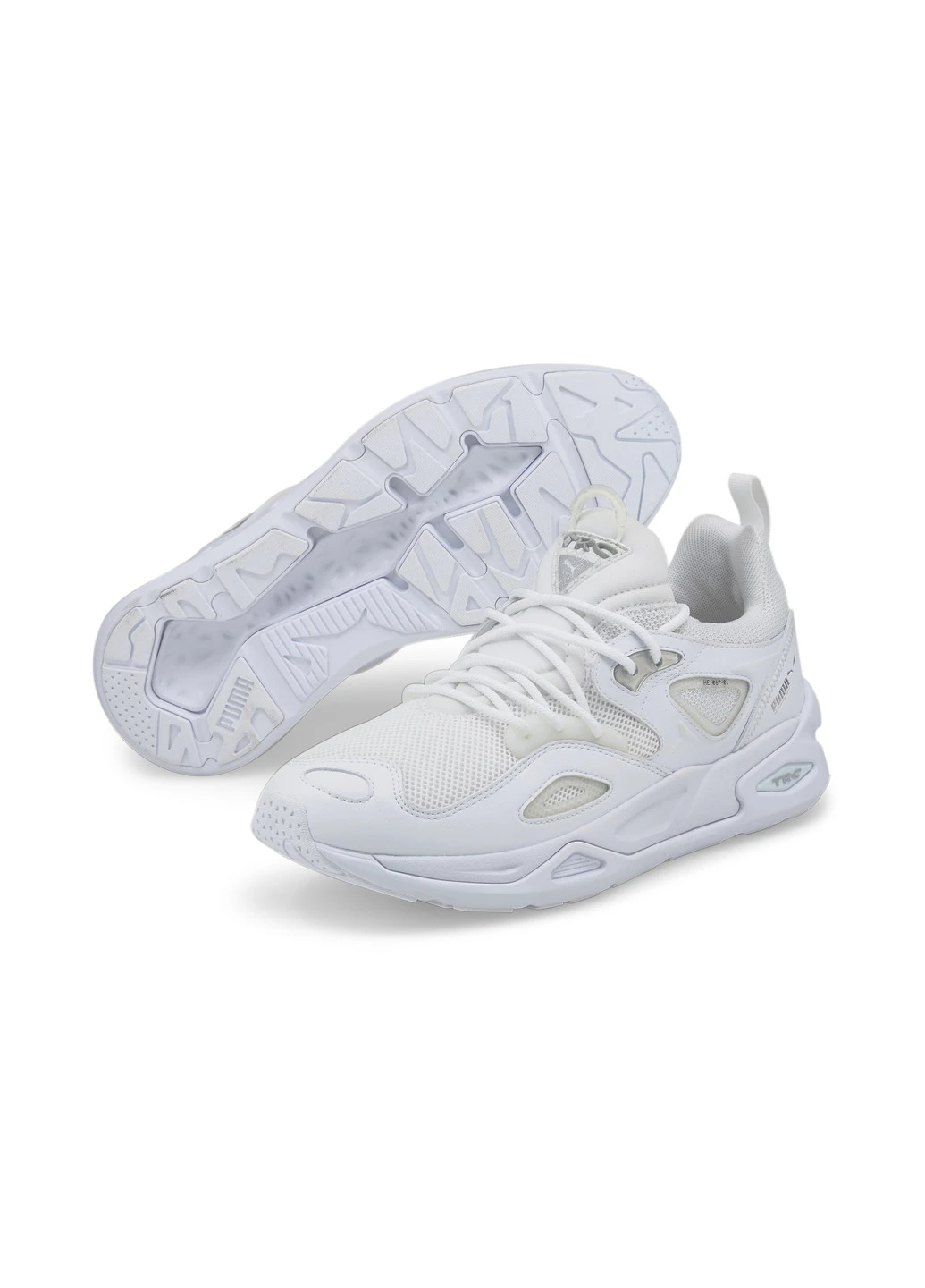 Белые кроссовки trc blaze triple trainers Puma