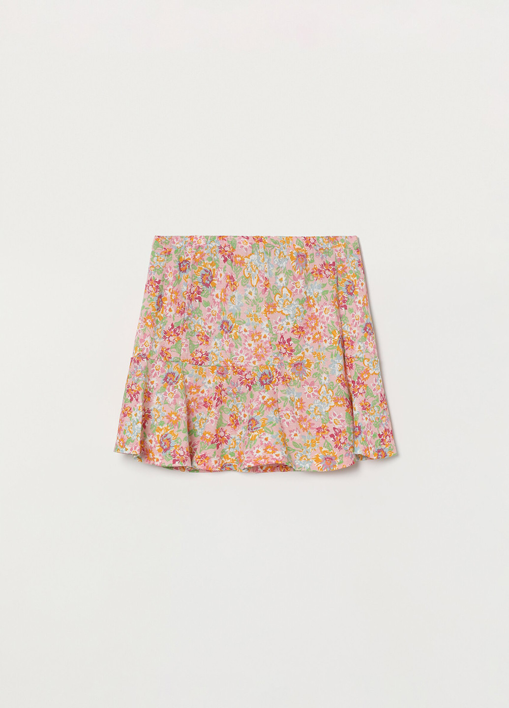 Розовая кэжуал цветочной расцветки юбка Lefties клешированная