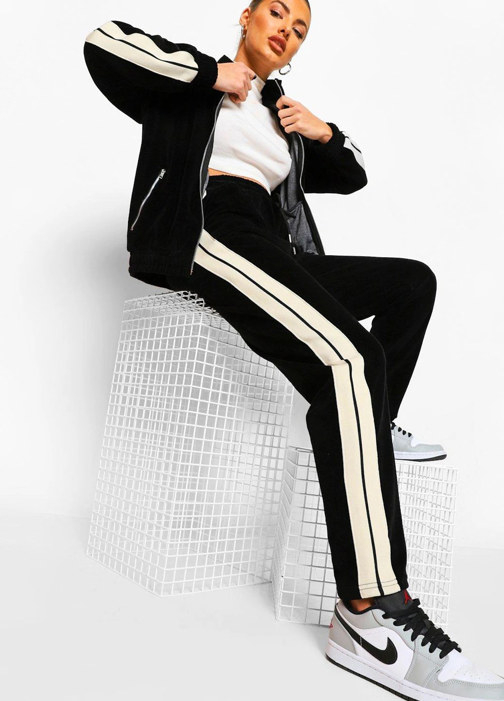 Костюм (толстовка, брюки) Boohoo (235538676)