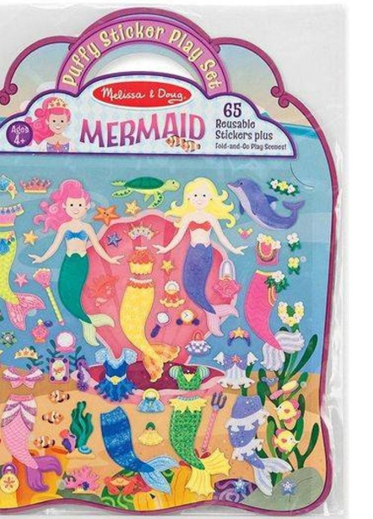 Набор для творчества Объемные многоразовые наклейки Русалки (MD19413) Melissa&Doug (202365562)