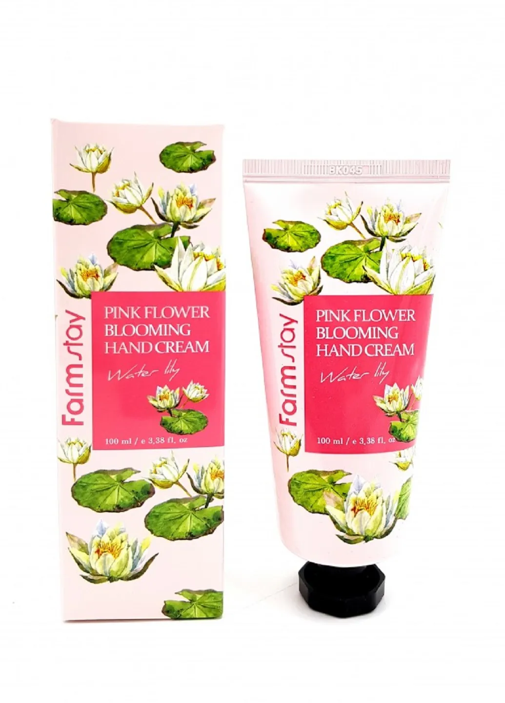 FarmStay Восстанавливающий крем для рук и ногтей с экстрактом лилии Pink Flower Blooming Hand Cream Water Lily, 100 мл — Крем, Южная Корея (219566746)