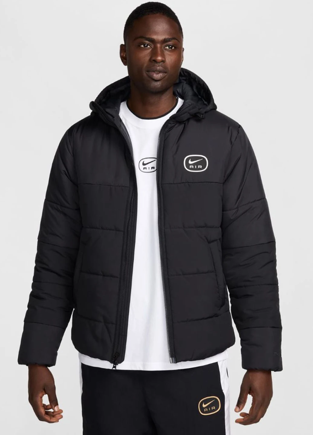 Черная демисезонная куртка hm0198-011 Nike M NSW SW AIR SYN FILL JKT