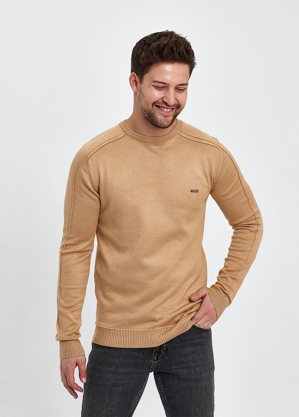 Бежевий демісезонний светр джемпер Trend Collection
