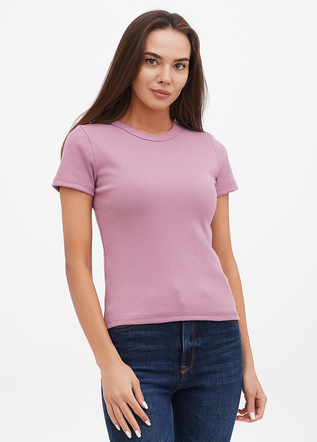 Темно-розовая летняя футболка Shik