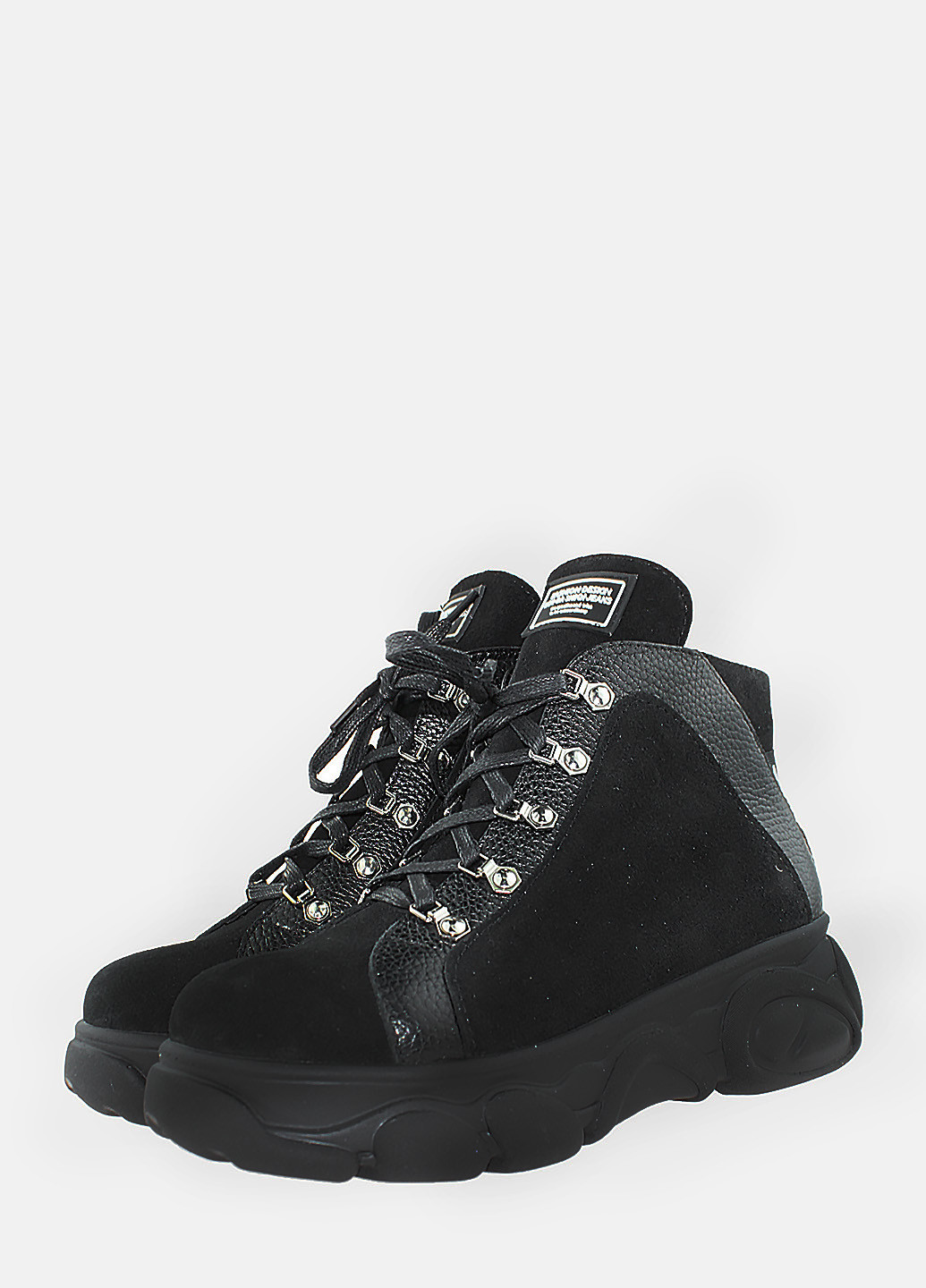 Осенние ботинки ra20217 черный Alvista из натуральной замши